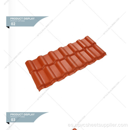 PVC Ridge Ridge Tile Resistencia al fuego para la renovación